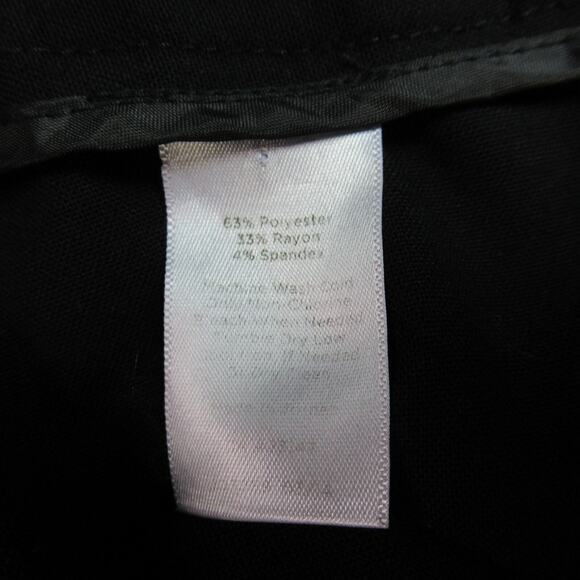 Talbots Pants Womens Size 16W Black Straight Leg Trousers Work Slacks Basic - Picture 10 of 11